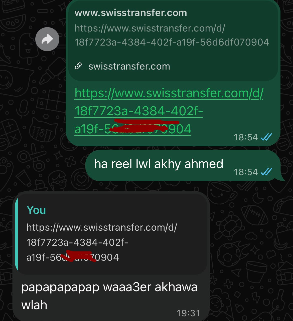 Client feedback screenshot 2