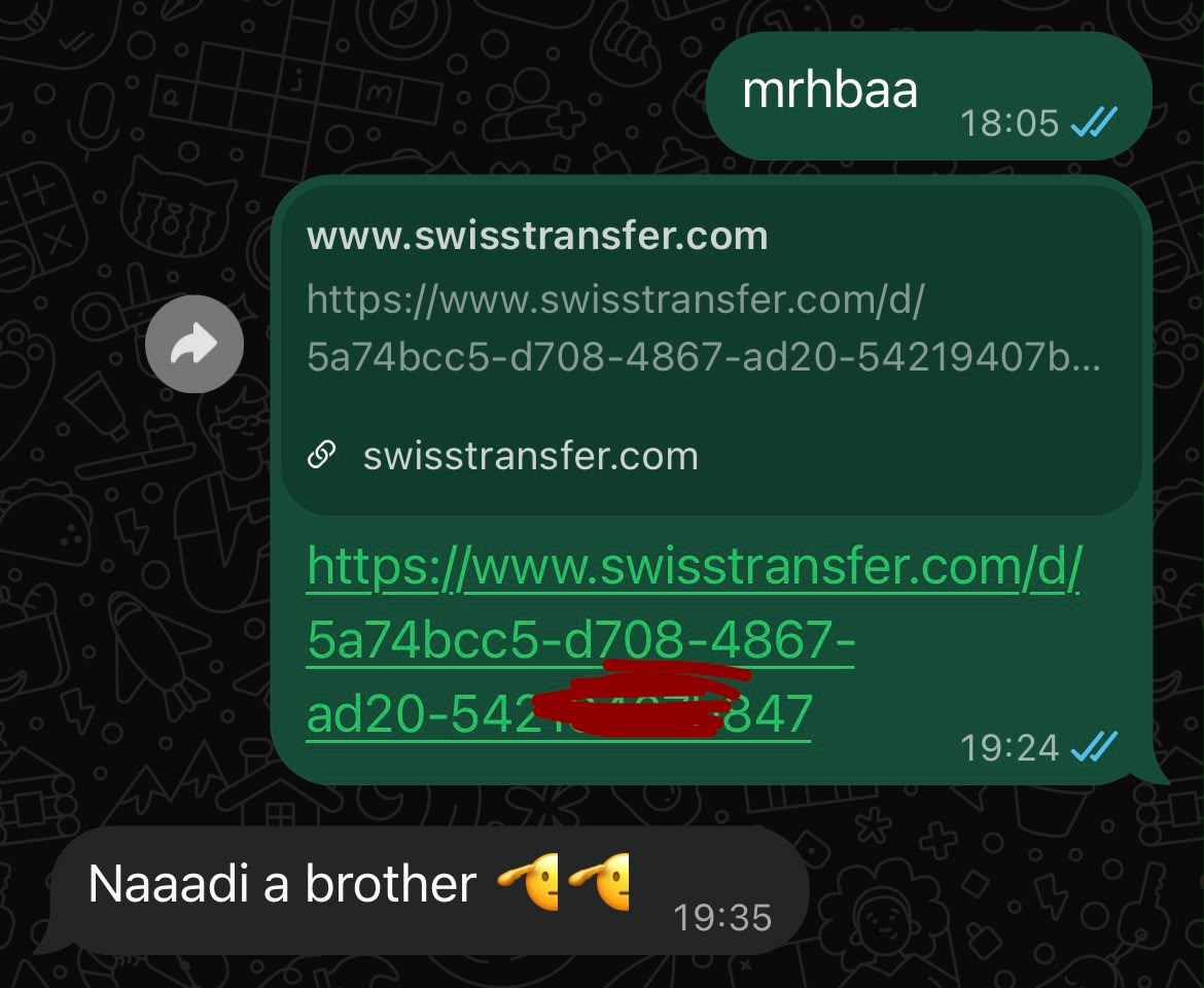 Client feedback screenshot 3