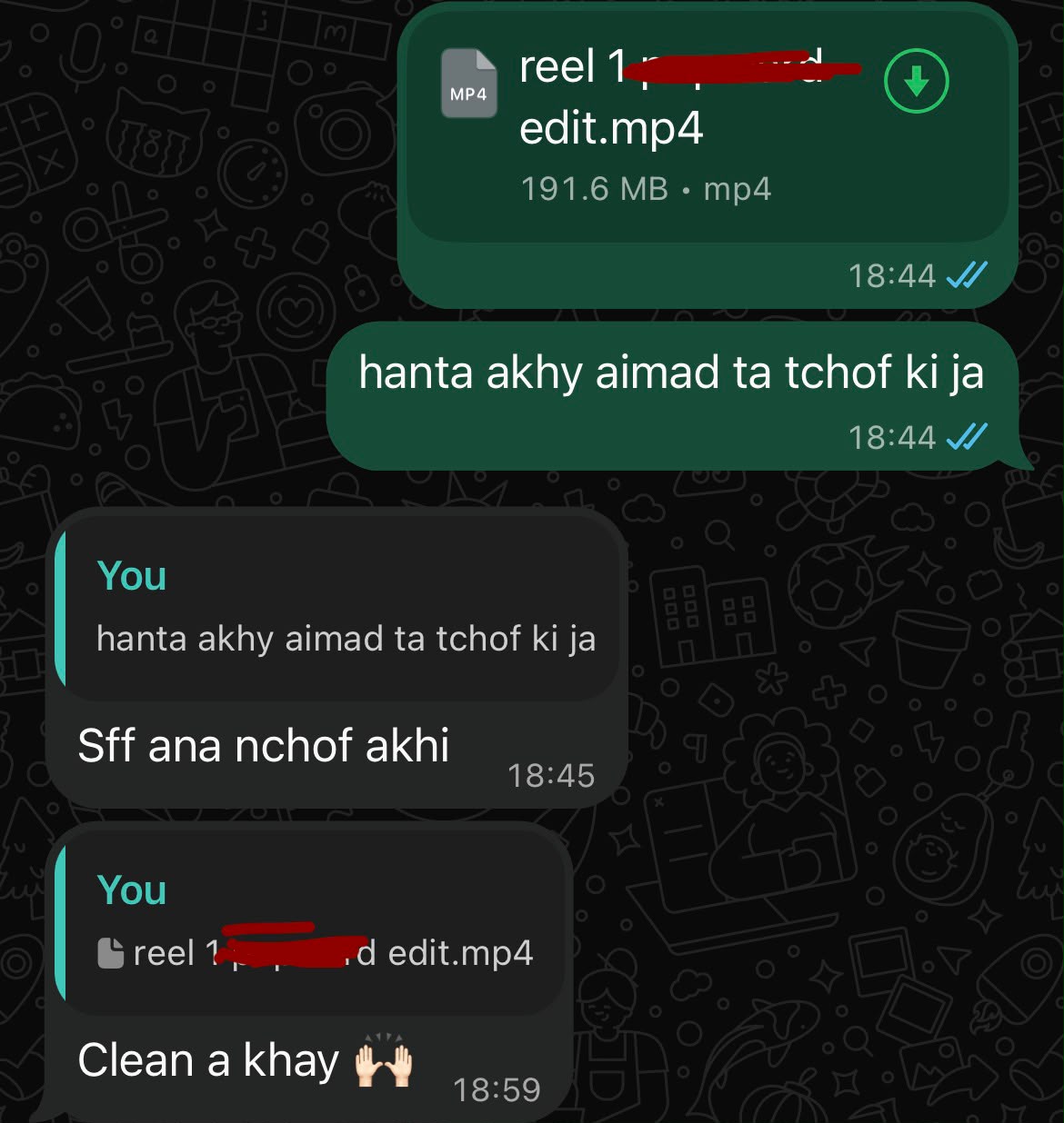 Client feedback screenshot 4